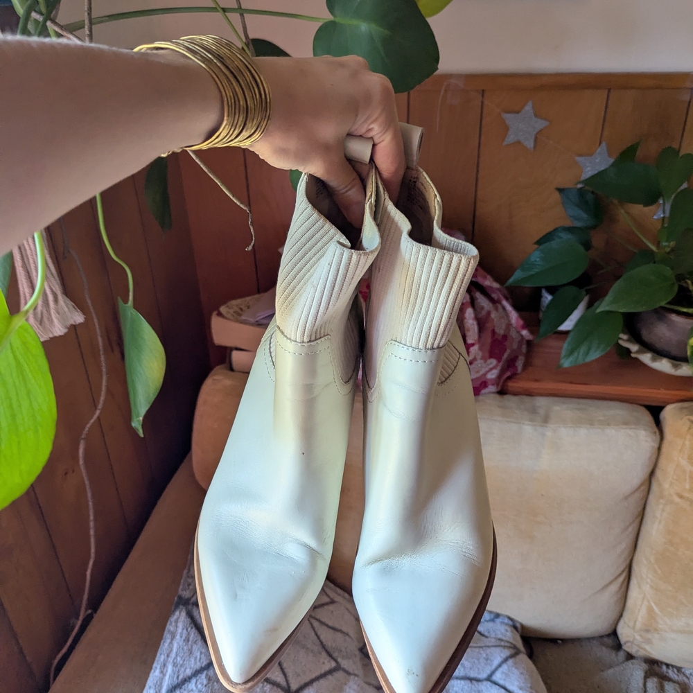 Chic Cream Ankle Booties